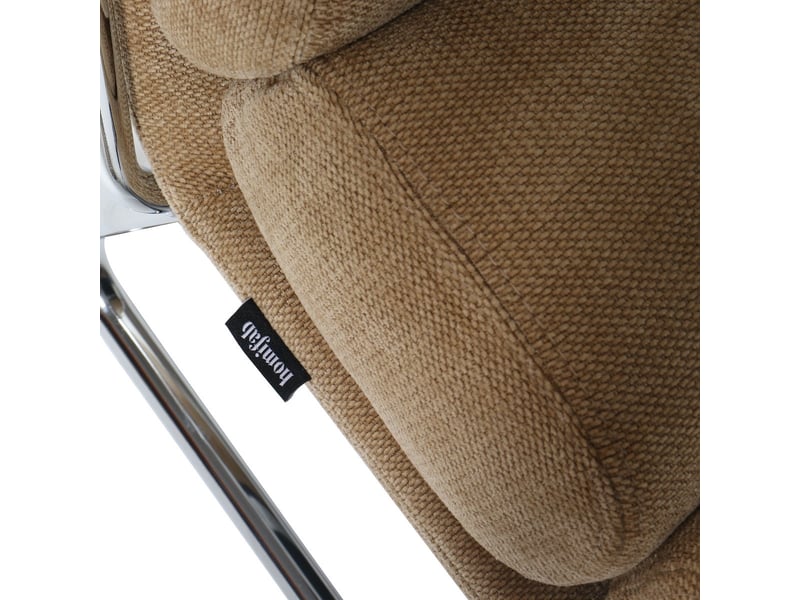  Fauteuil en tissu chenille miel - vania Vania - Conforama E