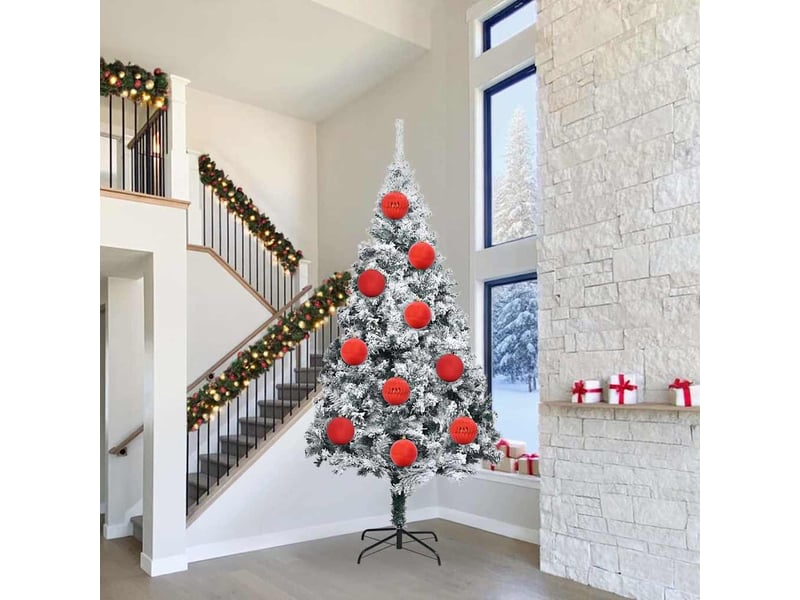  Ensemble de boules de noël xxl 3 pcs rouge ø 25 cm plastique  - Conforama B