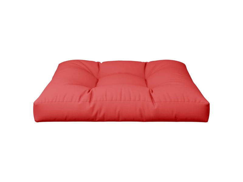  Coussin de palette, coussin de chaise, coussin de canapé rouge 80x80x12 cm tissu cf55446  - Conforama D