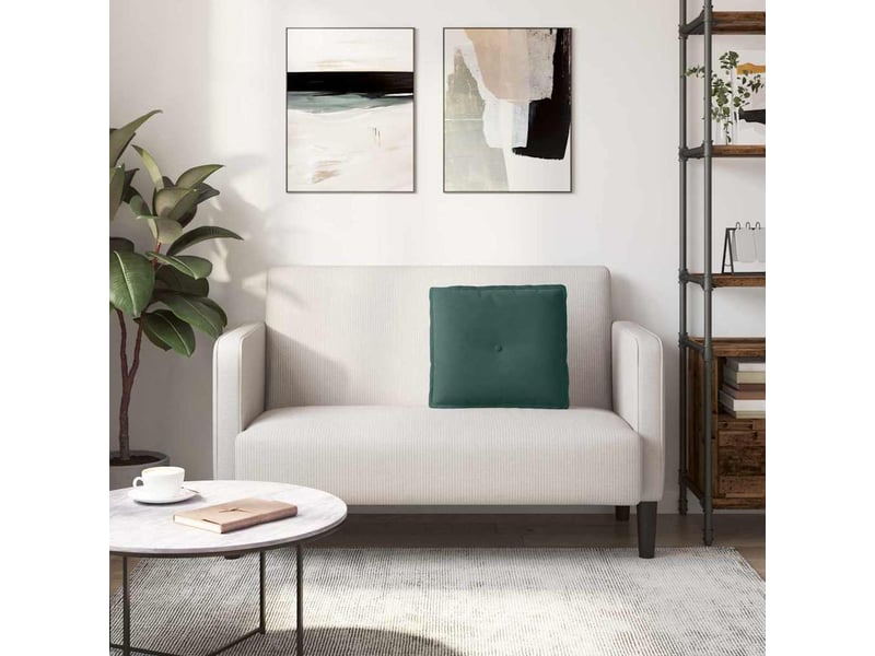  Coussin de dos, coussin de dossier vert foncé 50 x 45 cm tissu en velours côtelé cf55092  - Conforama D