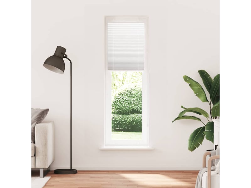  Store plissé, store de fenêtre blanc 60x200 cm largeur du tissu 59,4 cm polyester cf46751  - Conforama A