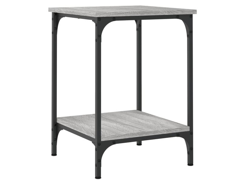  Table de chevet - table basse sonoma gris 40x40x55 cm bois d'ingénierie  - Conforama A