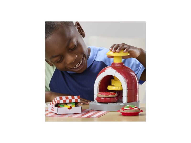  Set cuisine play doh four a pizza tournant accessoires 5 pots de pate HASG29215L0 - Conforama D