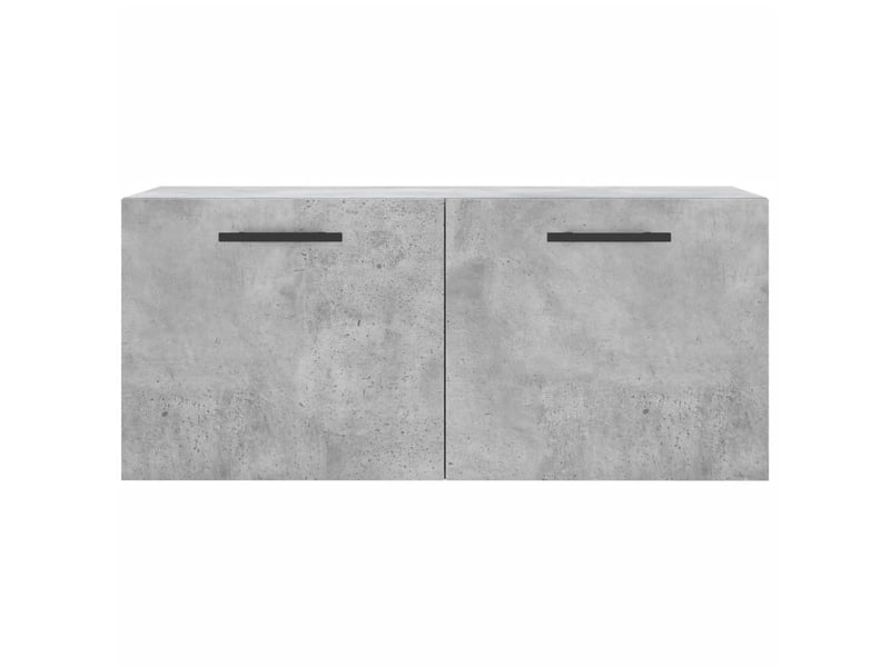  Armoire murale salon gris béton 80x36,5x35cm bois d'ingénierie shl7240  - Conforama E