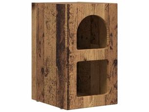 Table de chevet - cabinet de chevet - table de nuit elst bois ancien 29,5 x 33,5 x 50 cm