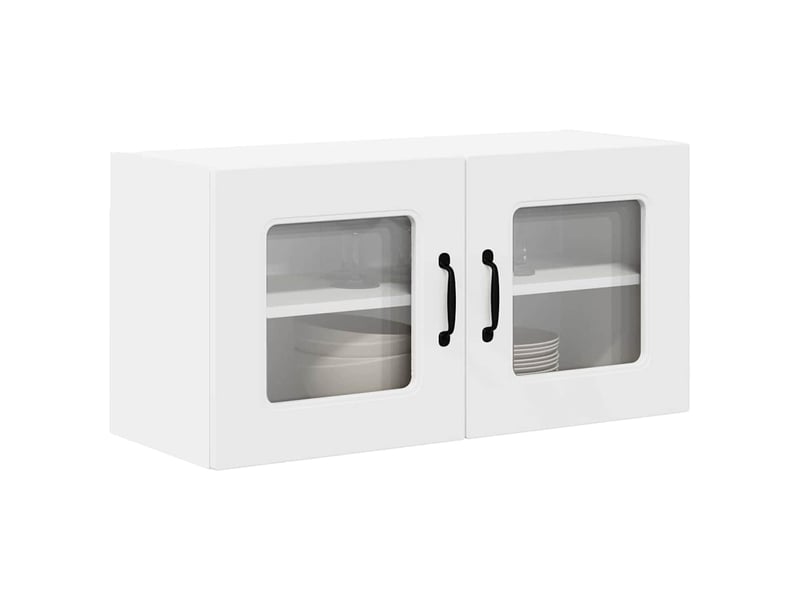  Meuble mural de cuisine | armoire de cuisine blanc 80x31x40cm shl6716  - Conforama C