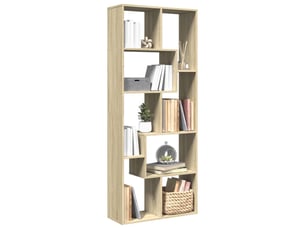 Étagère de rangement - étagère séparatrice de pièce chêne sonoma 67x25x161,5 cm