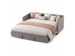 Lit banquette 180x200 cm Lychoeey   coloris gris