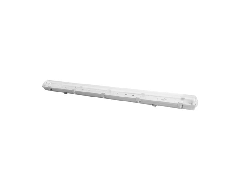 Réglette étanche pour tube led t8 fabrilamp basik 2xt8 150 cm gris ip65 9,5 x 156 x 12,8 cm 243192150 - Conforama A