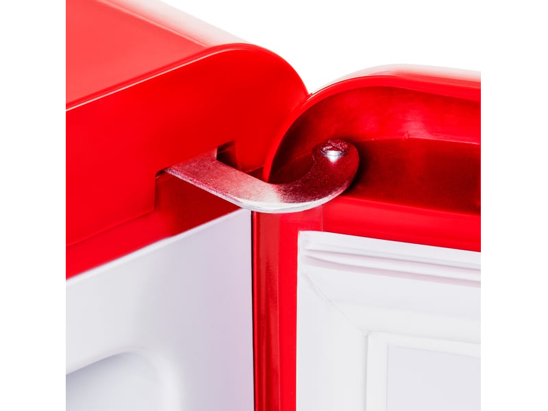 Réfrigérateur rétro double porte 88,8x45,5x42,5 cm 60 l métal rouge - Conforama D