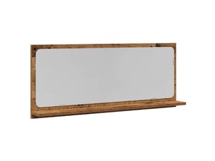 Étagère miroir bois ancien 90x10.5x37 cm bois d'ingénierie