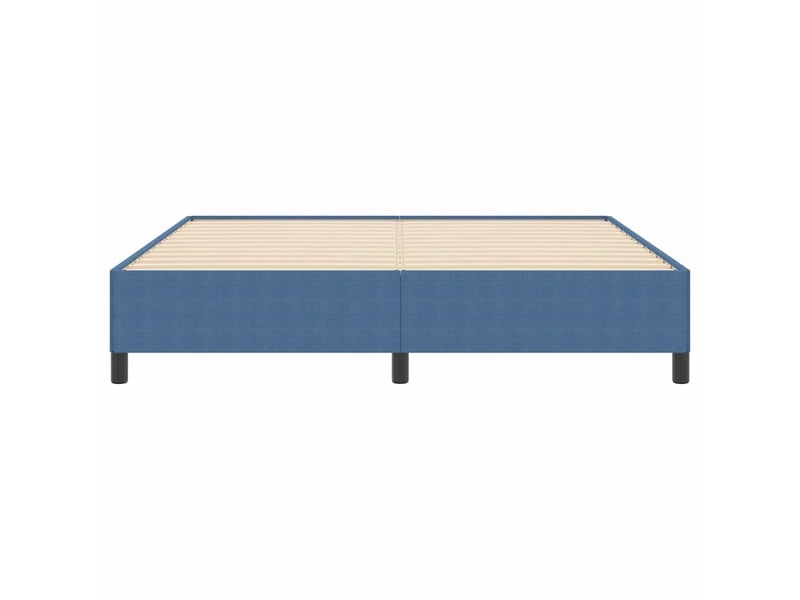 Lit double- lit adulte - lit à lattes bleu 180 x 200 cm tissu en velours côtelé - Conforama D