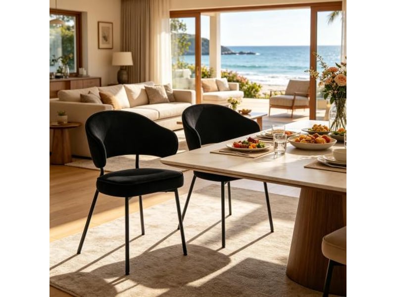 Fauteuils modernes et chaises confortables – salle à manger, salon, dressing, chambre – bureau temporaire (2 chaises)  - Conforama B