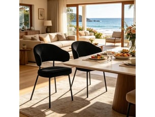 Fauteuils modernes et chaises confortables – salle à manger, salon, dressing, chambre – bureau temporaire (2 chaises)