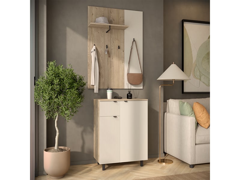  Vicco vestiaire, chênecachemire, ensemble de 2 pièces  - Conforama C