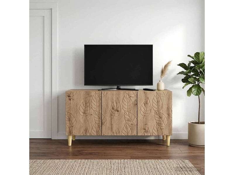  Meuble tv - banc tv - meuble de rangement 99 x 34,5 x 50 cm chêne artisanal bois d'ingénierie  - Conforama C