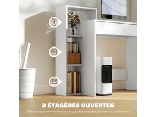 Meuble informatique <strong></strong> <strong></strong>  coloris blanc