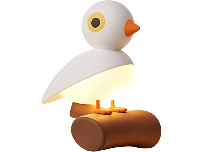  Veilleuse murale oiseau rechargeable avec détecteur de mouvement, fixation magnétique et commande tactile  - Conforama A