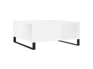 Table basse rectangulaire coloris blanc  