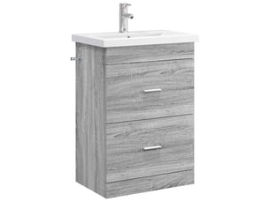 Ensemble de mobilier de salle de bain sonoma gris shl3774