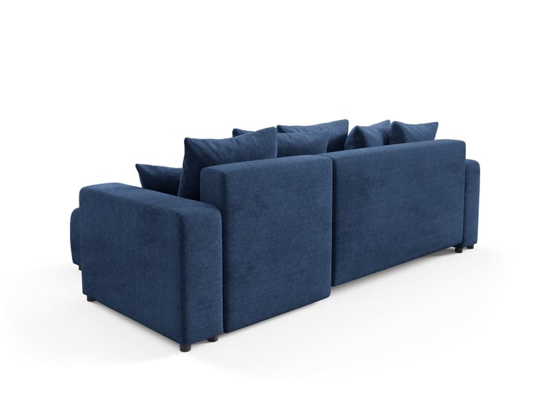  Canapé d'angle convertible evora l bleu  - Conforama D