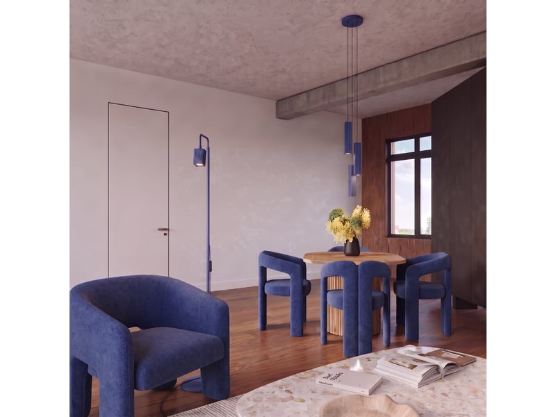  Suspension rayo 3p outremer aluminium moderne 108x20x20cm SL.3213 - Conforama C