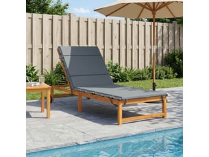 Coussin de transat, coussin pour bain de soleil gemert 100 % polyester bleu 200 x 80 x 3 cm cf56119