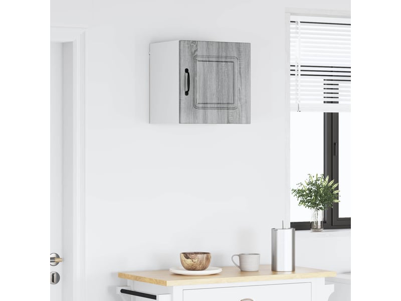 Meuble mural de cuisine | armoire de cuisine gris sonoma 40x31x40cm shl9672 - Conforama D