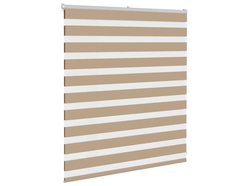  Store zèbre, store de fenêtre marron sable largeur du tissu 115,9 cm polyester cf48760  - Conforama C