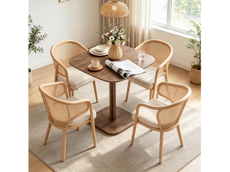 Table à manger carrée 4 personnes 70x70 cm evryae - Conforama D