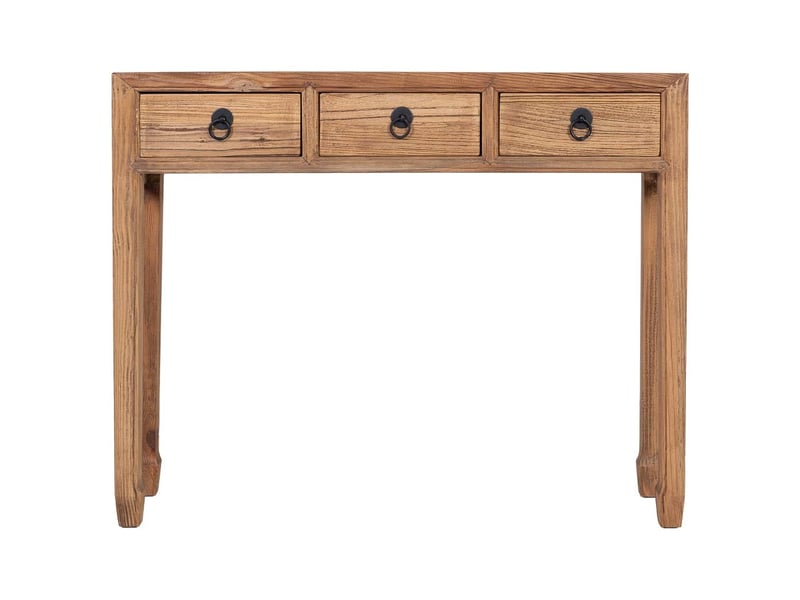  Console en bois beige 105x27x86 cm h  - Conforama B