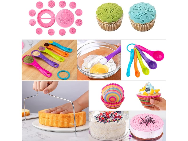  Kit de pâtisserie 356 pièces avec douilles – accessoires pour préparation culinaire  - Conforama C