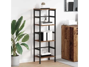 Étagère 3 niveaux, étagère de rangement 40 x 29,5 x 115 cm bois d'ingénierie shl7794