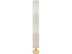 Lampadaire sur pied de salon avec abat-jour en lin, interrupteur à pied, 2 x douille e27, 120 cm, gris