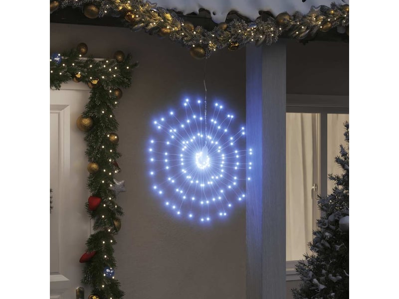  Étoile rayonnante de noël 140 led 4 pcs blanc froid 17 cm  - Conforama B