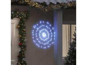 Étoile rayonnante de noël 140 led 4 pcs blanc froid 17 cm