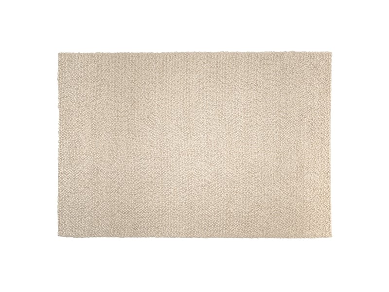  Quentin - tapis rectangulaire 300x400cm en laine bouclée couleur beige  - Conforama A