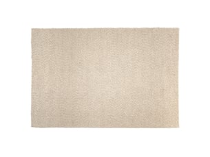 Quentin - tapis rectangulaire 300x400cm en laine bouclée couleur beige