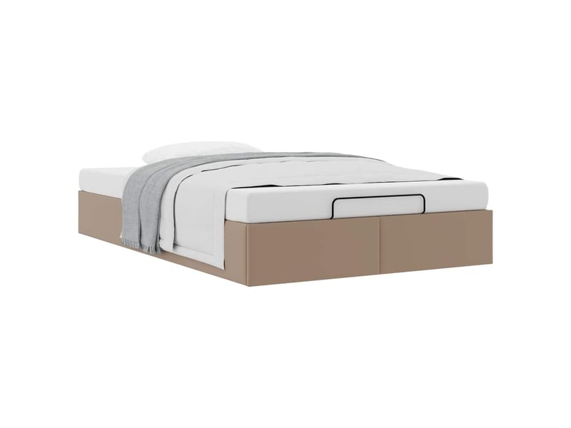  Lit double- lit adulte -  cadre de lit ottoman sans matelas cappuccino 120x200 cm  - Conforama D