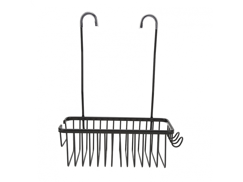  Étagère de rangement pour toilettes, panier de rangement en aluminium grande capacité, organiseur de salle de bain  - Conforama A