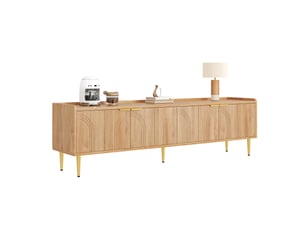 Meuble tv coloris naturel 170 cm <strong>MERAX</strong>  <strong>meuble tv naturel</strong>
