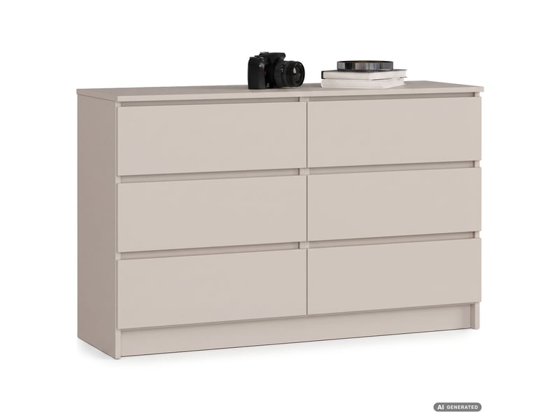 Commode k120 cachemire 120 cm 6 tiroirs 120x40x77 cm Commode K120 - Conforama A