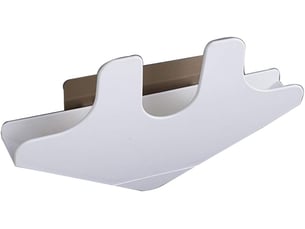Organisateur de cuisine blanc, porte-couvercle de casserole en plastique, porte-cuillère, porte-cuillère, couvercle de casserole, plaque de cuisson