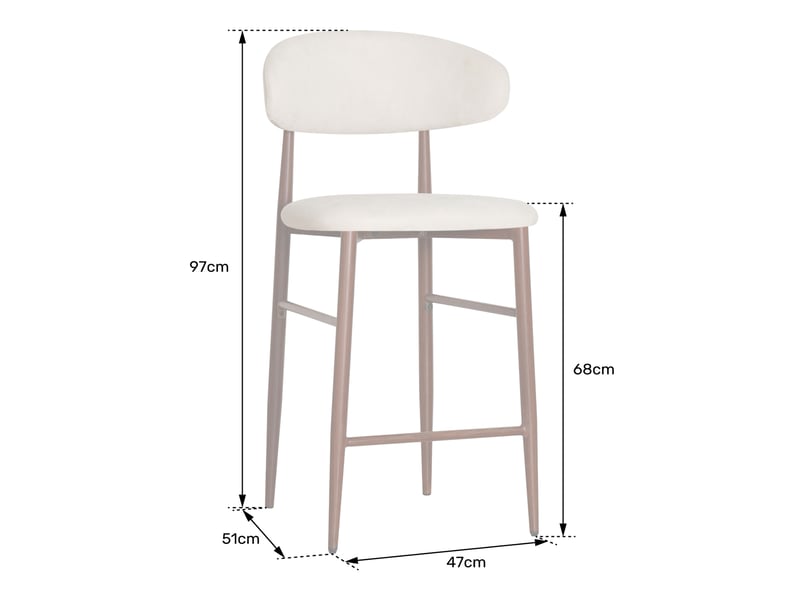  Lot de 2 tabourets de bar taupe chiné et métal effet bois foncé simon  - Conforama E