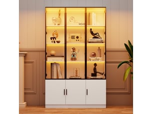Vitrine coloris blanc <strong></strong> <strong></strong> - 120 cmx200 cm