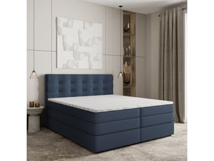 Lit avec rangement 140x200 cm <strong>MASSENO</strong> <strong></strong> coloris bleu