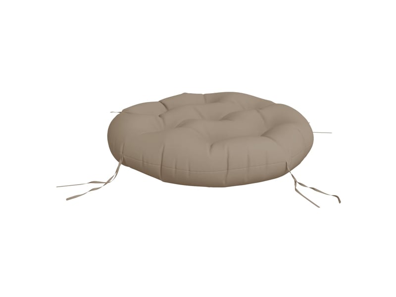  Coussin rond, coussin d'assise taupe ø 60 x11 cm tissu oxford cf56631  - Conforama D