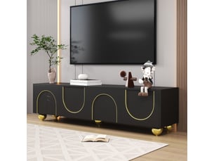 Meuble tv coloris noir 170 cm