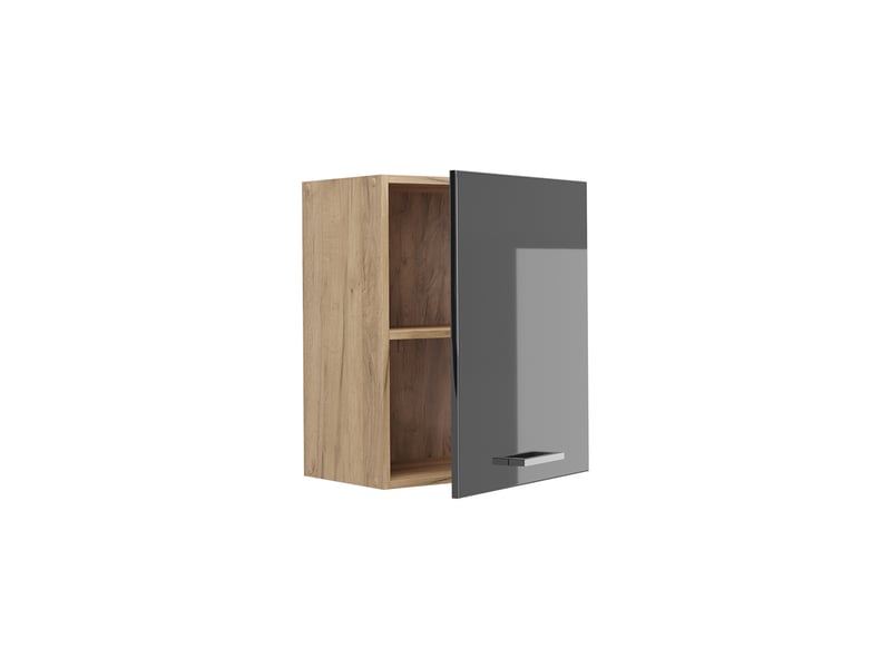  Vicco elément haut de cuisine, anthracite haute brillancechêne doré, 50cm  - Conforama C