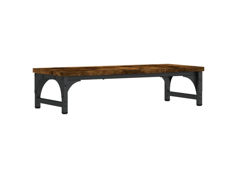  Support de moniteur table meuble bureau 55 x 23 x 14 cm bois d'ingénierie marron 02_0044893  - Conforama A